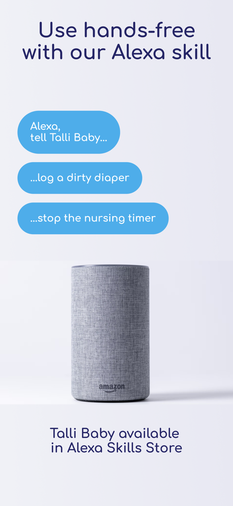 Talli Baby Tracker hands-free logging using Amazon Alexa skill