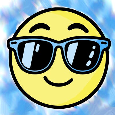 emoji with sunglasses