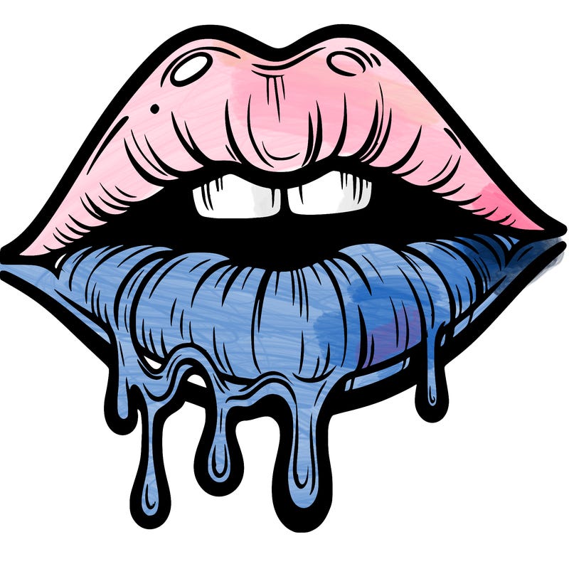 lips that look realistic and drip