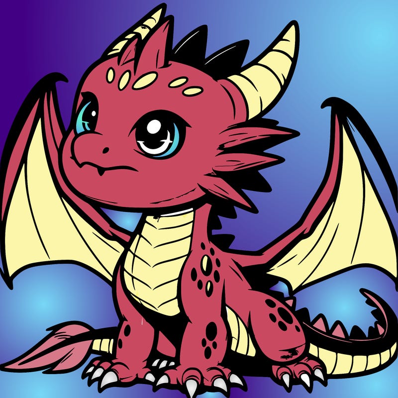 fierce baby night dragon