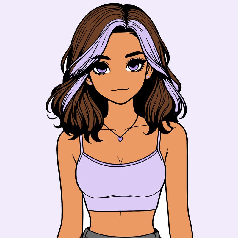 realistic girl with crop top