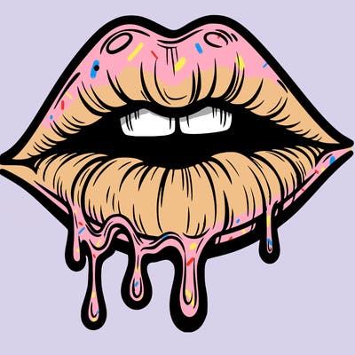 lips that look realistic and drip