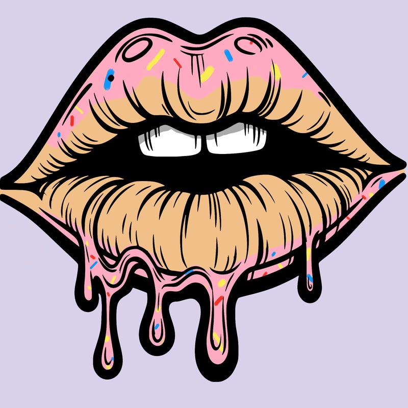 lips that look realistic and drip