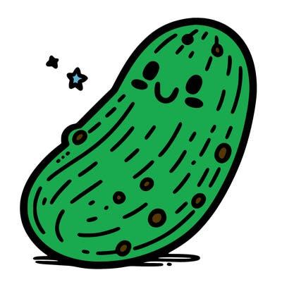 a cute pickle