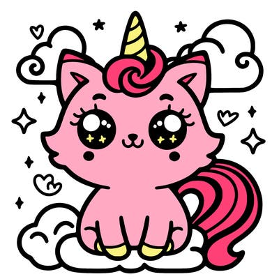 cute unicorn cat
