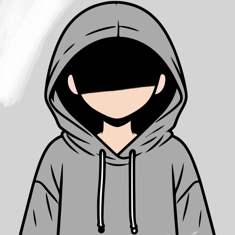 faceless girl in hoodie