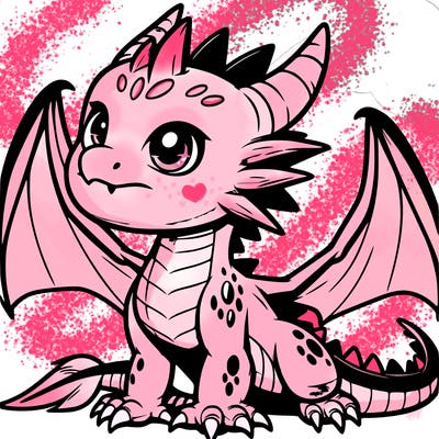 fierce baby night dragon