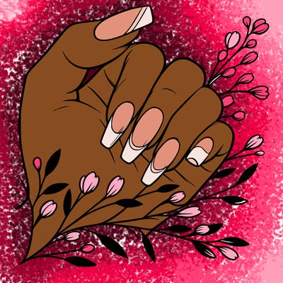 nails with french tip