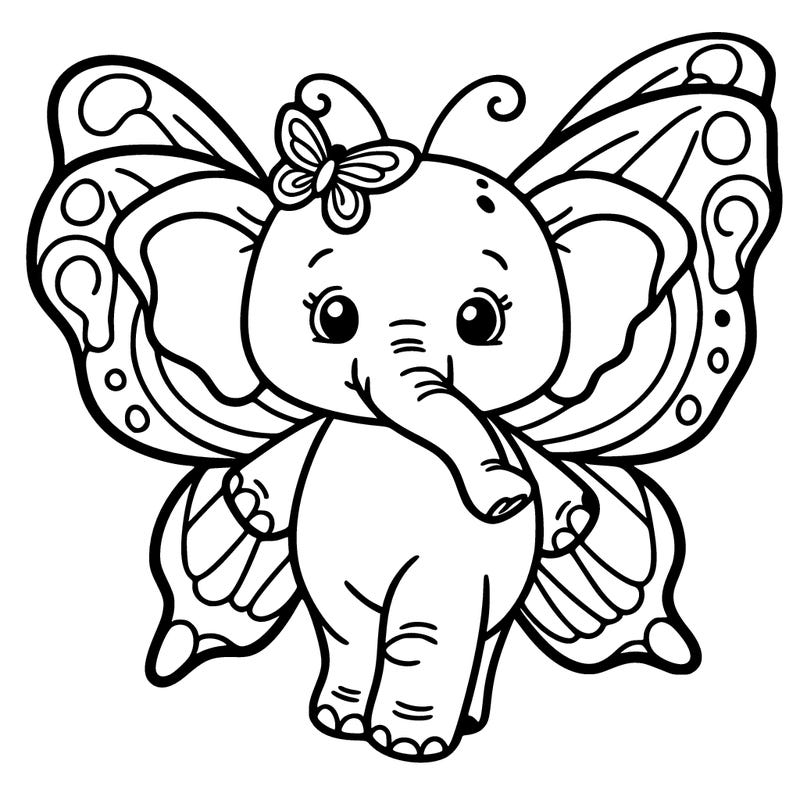 elefant as a butterfly