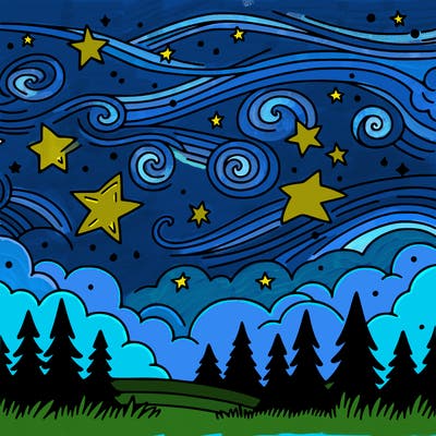 starry sky