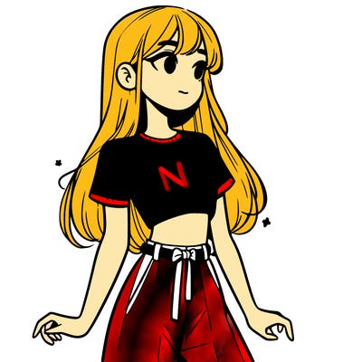 girl in a cute crop top