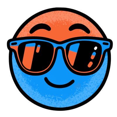 emoji with sunglasses