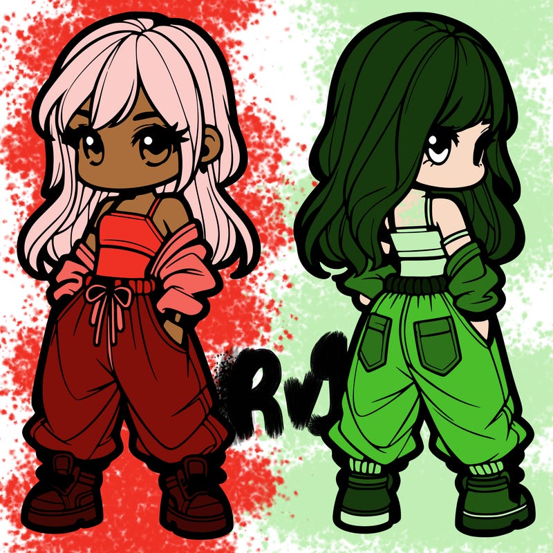 girl in crop top and baggy pants