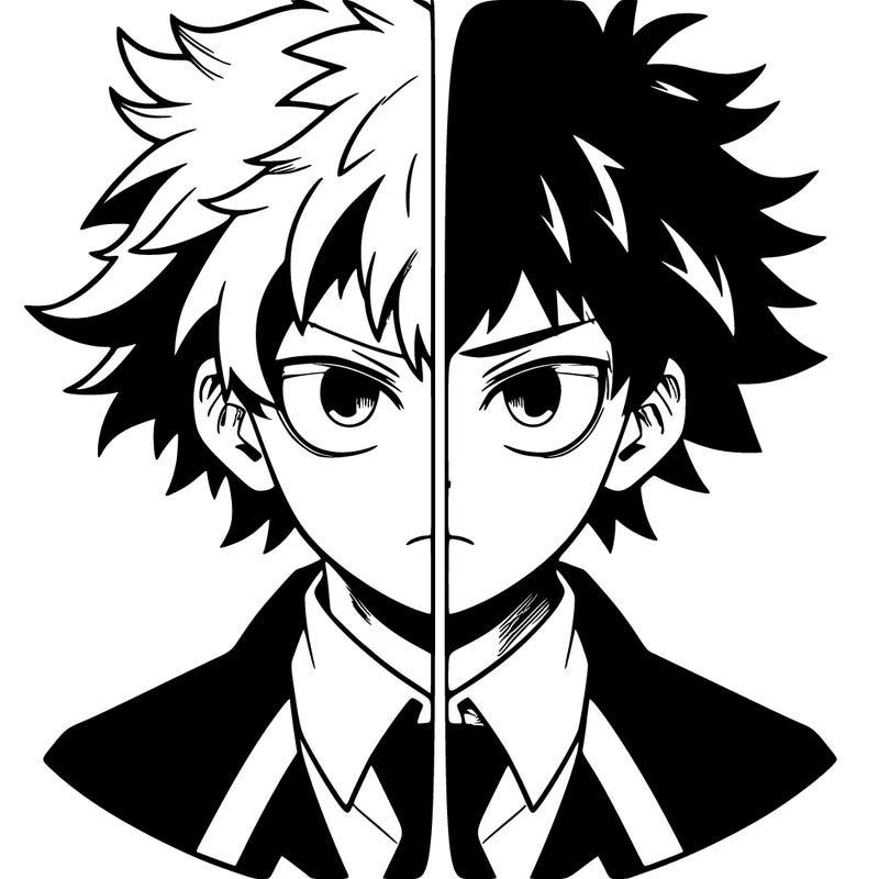manga character split