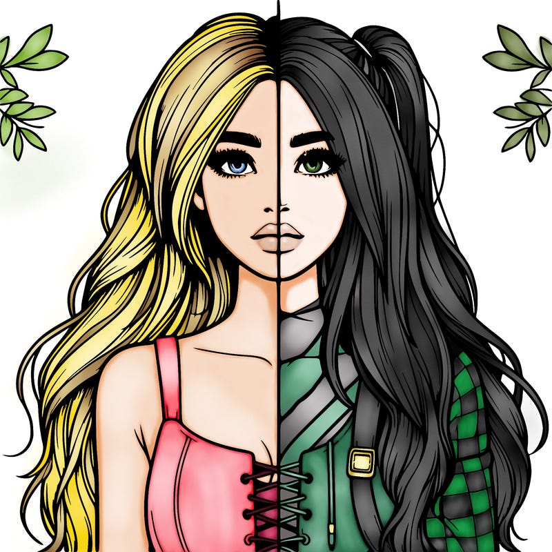 realistic girl split