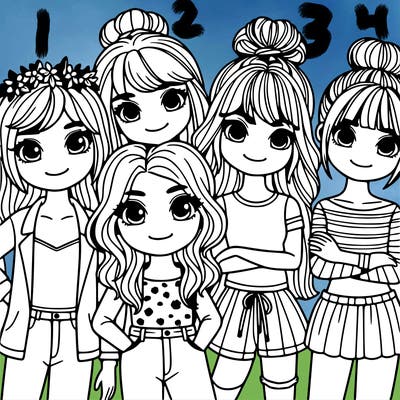 5 girls best friends