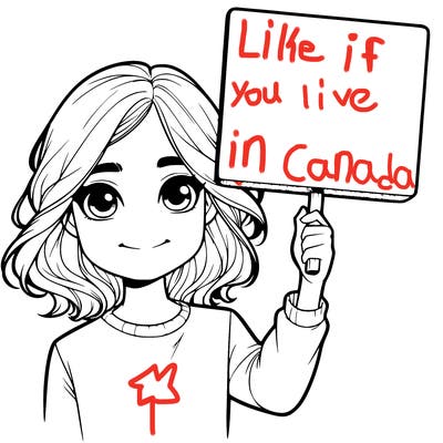 realistic girl holding up a sign