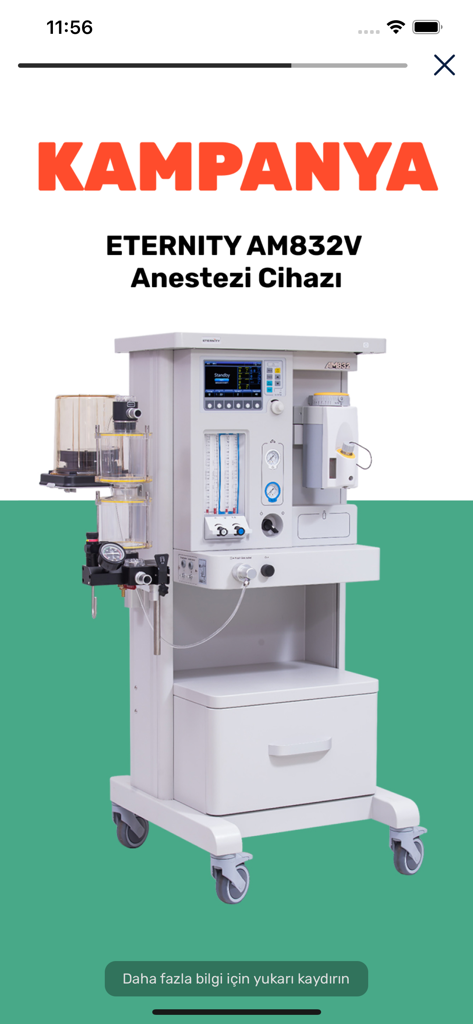 Hasvet - Promoção da máquina de anestesia veterinária Eternity AM832V no aplicativo Hasvet