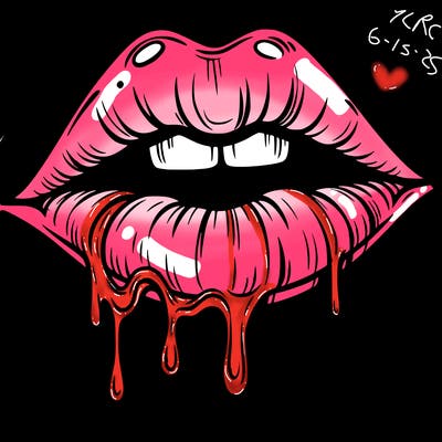 lips that look realistic and drip