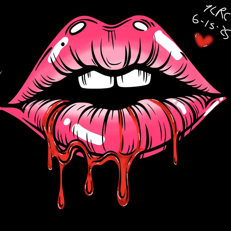 lips that look realistic and drip