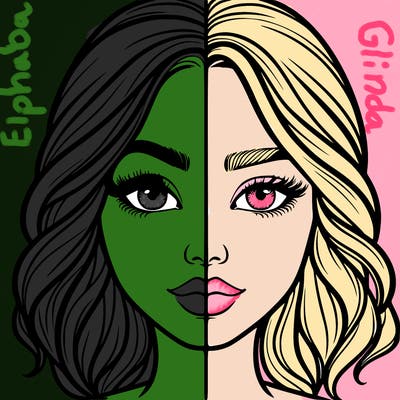 realistic girl split half