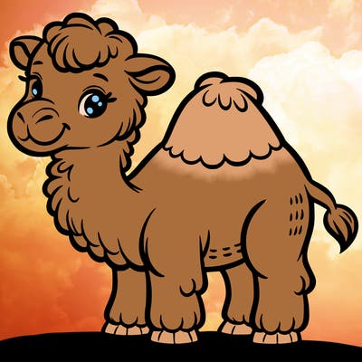 a cute camel