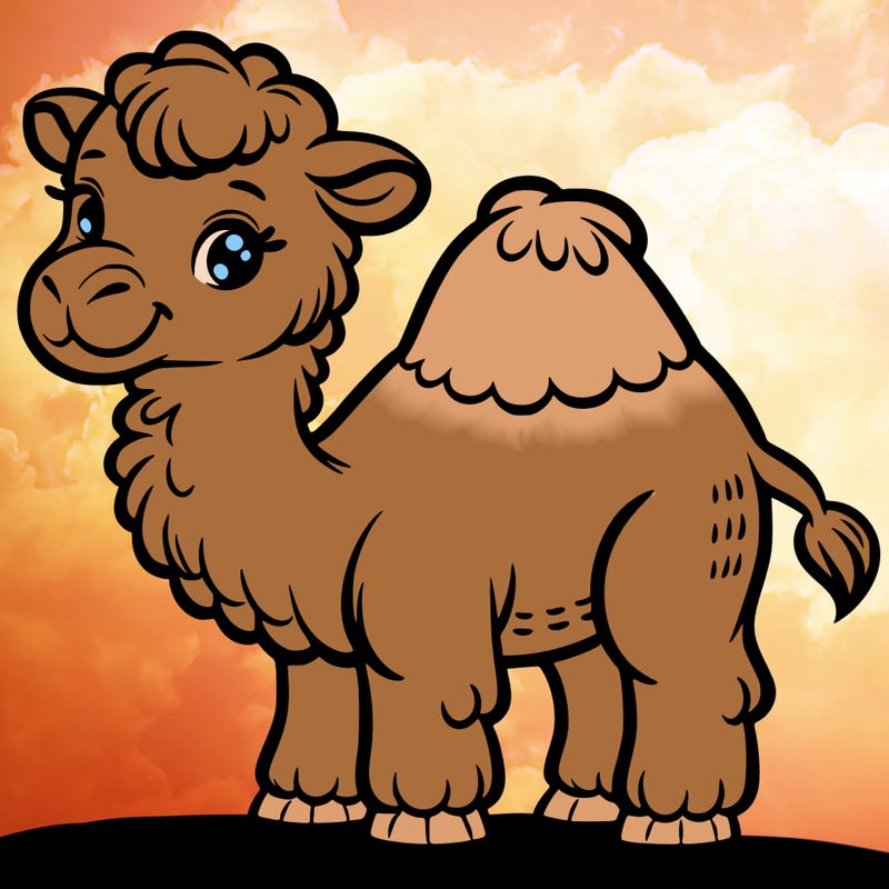 a cute camel
