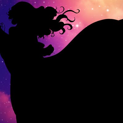 realistic woman in dress flowing the the wind