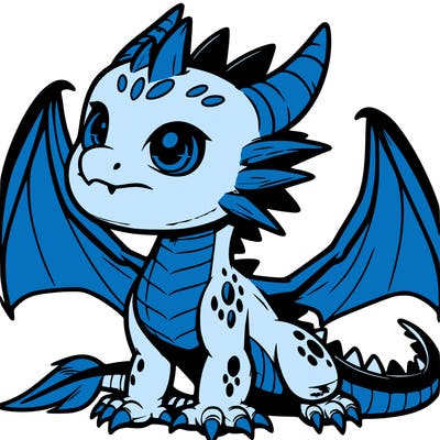 fierce baby night dragon
