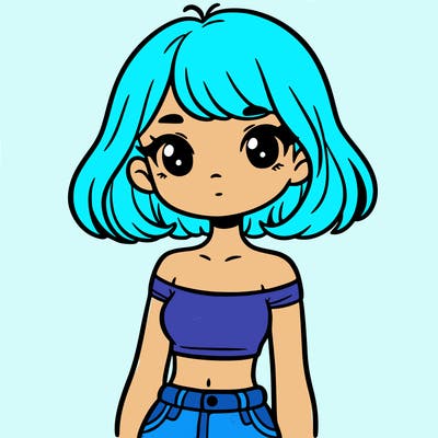 girl in a cute crop top