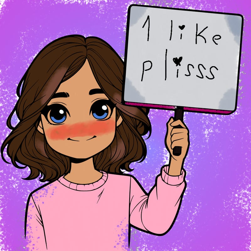 realistic girl holding up a sign