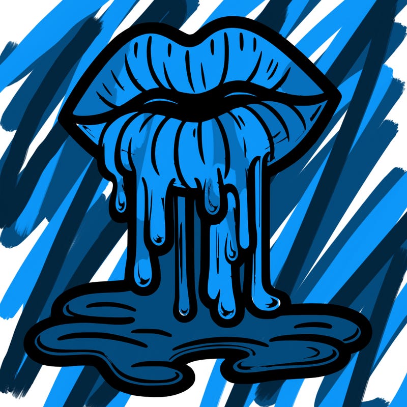 dripping lip gloss