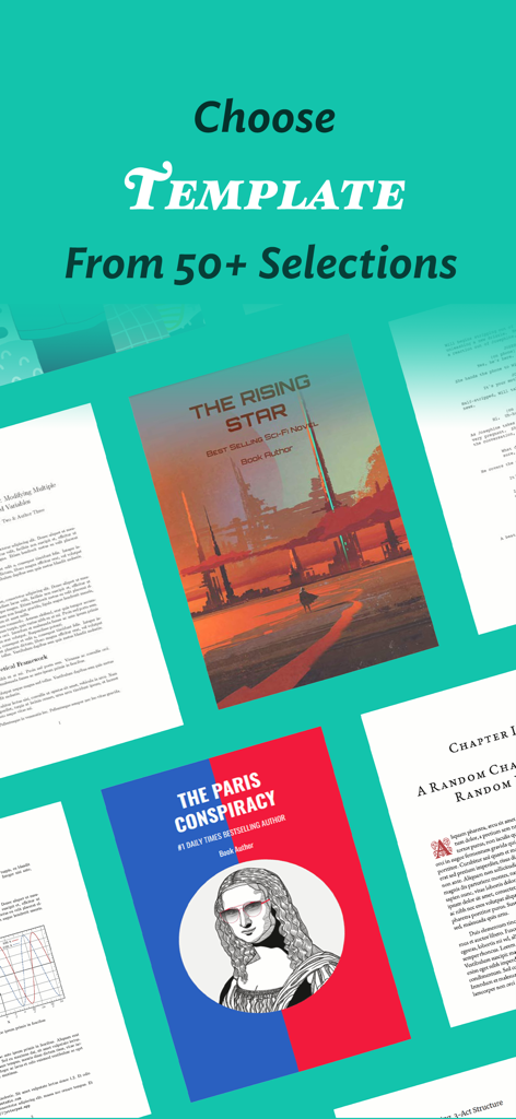 JotterPad - Novel, Screenplay - JotterPad에서 소설, 시나리오 및 전문 문서에 대한 50개 이상의 다양한 글쓰기 템플릿