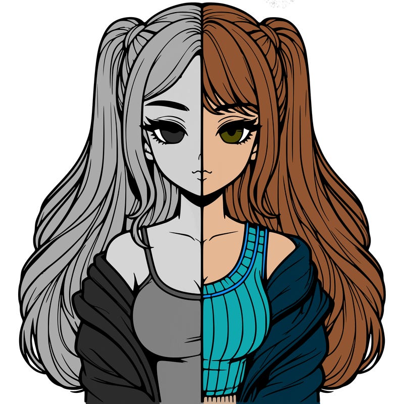 realistic girl split