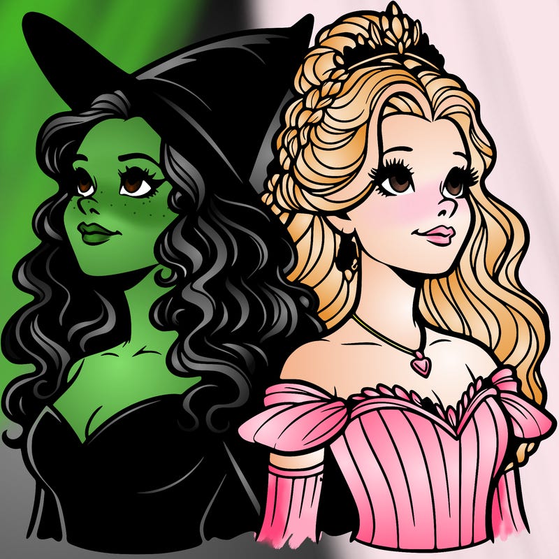 'elphaba and glinda (realistic)