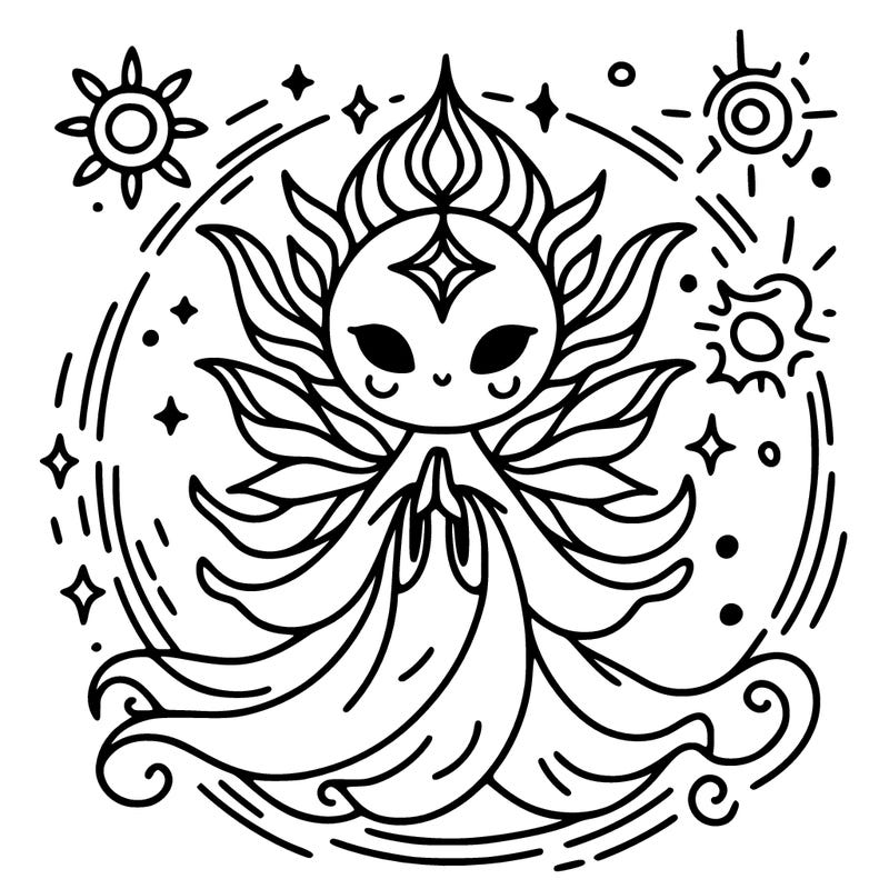 a magical spirit, guardian