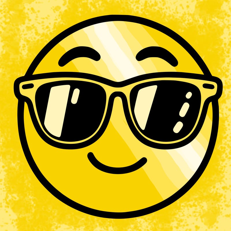 emoji with sunglasses