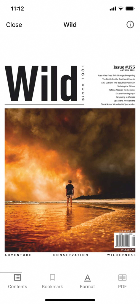 Wild magazine digital issue cover featuring wilderness adventure and conservation.