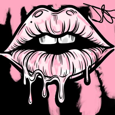 lips that look realistic and drip