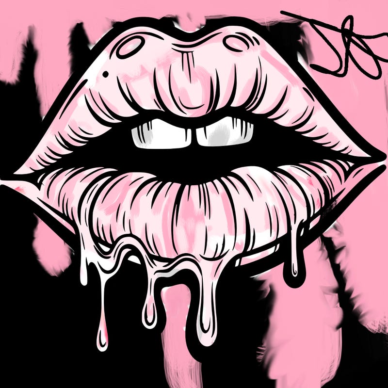 lips that look realistic and drip