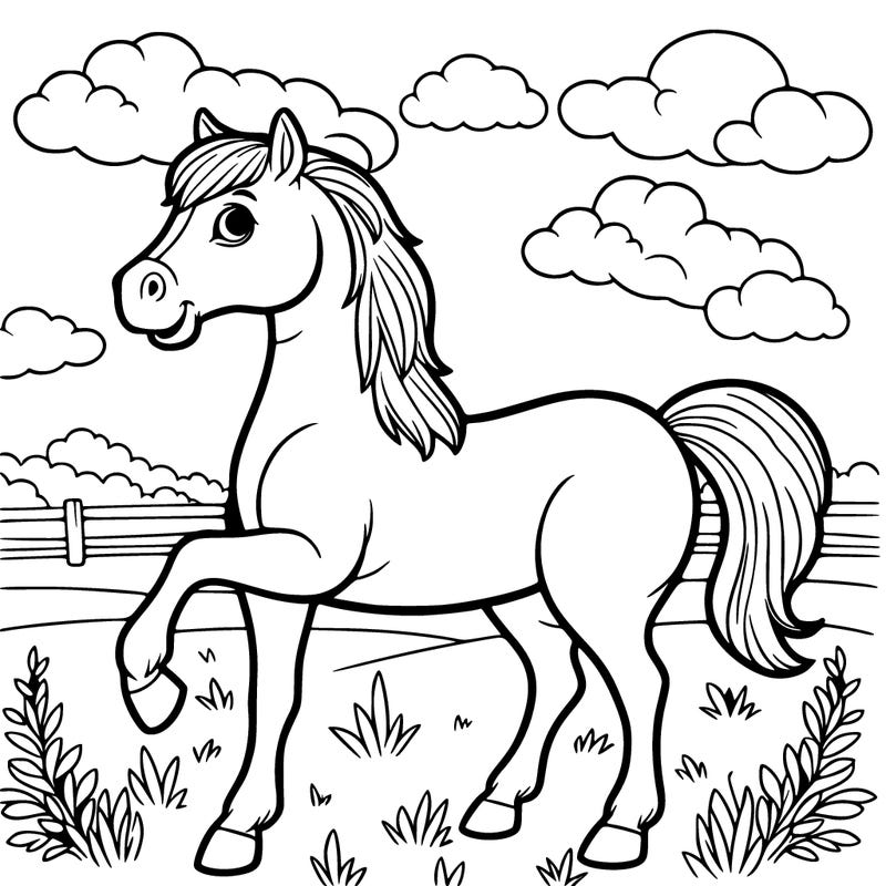 horse in a field