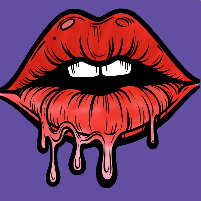 lips that look realistic and drip