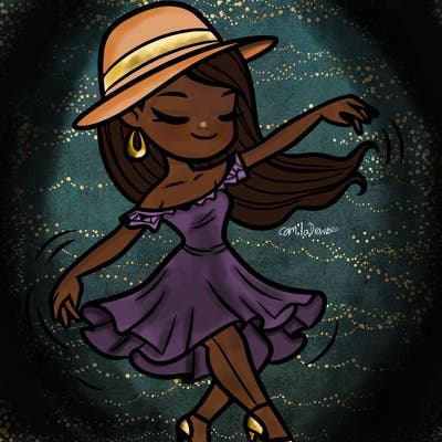 a girl who dances the salsa