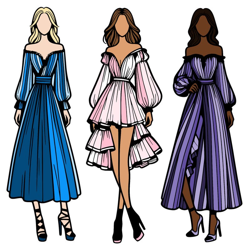 fashion models dresses