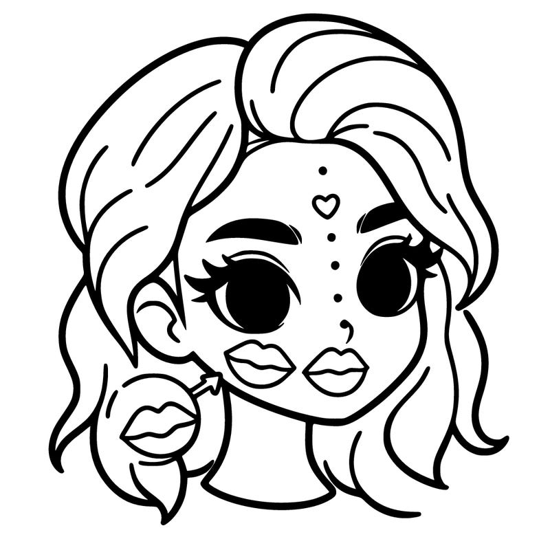 lips and marylin monroe beauty mark