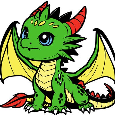 fierce baby night dragon