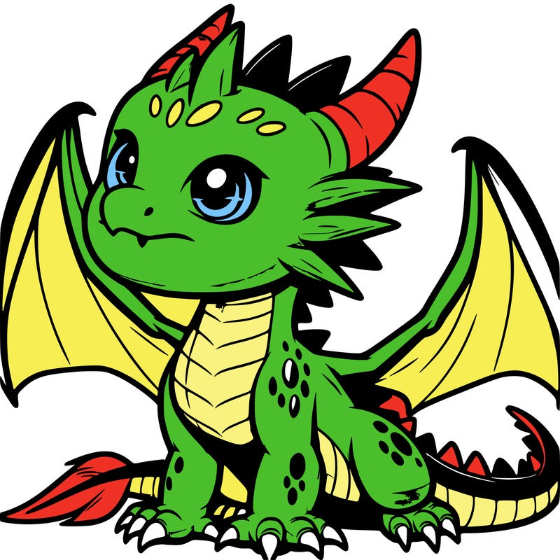 fierce baby night dragon