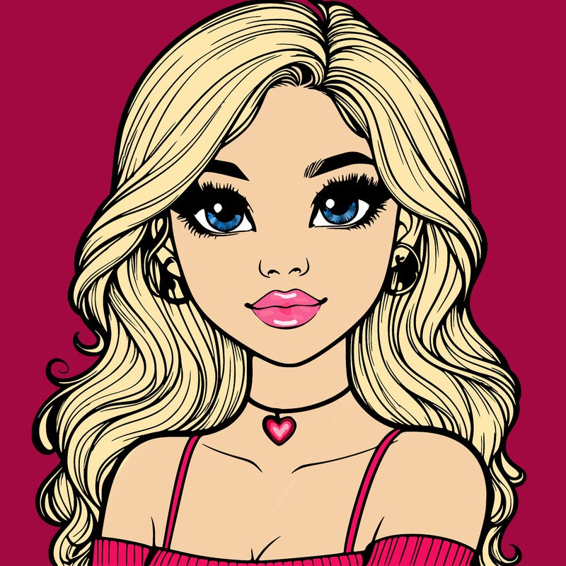 realistic pretty girl