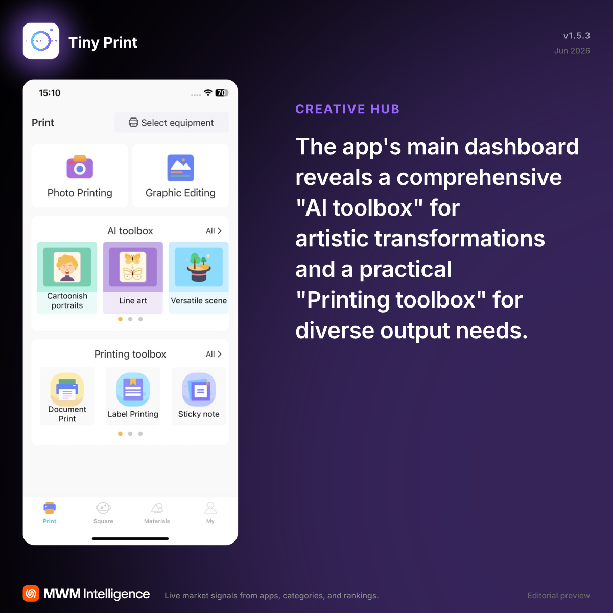 Tiny Print - Utilities App | MWM