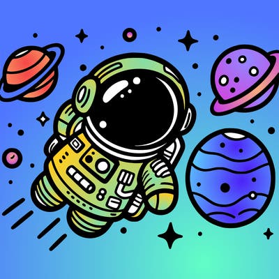 space cartoon
